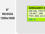 G080UAN01.0友達(dá)8寸1200P工業(yè)液晶屏已經(jīng)開始量產(chǎn)